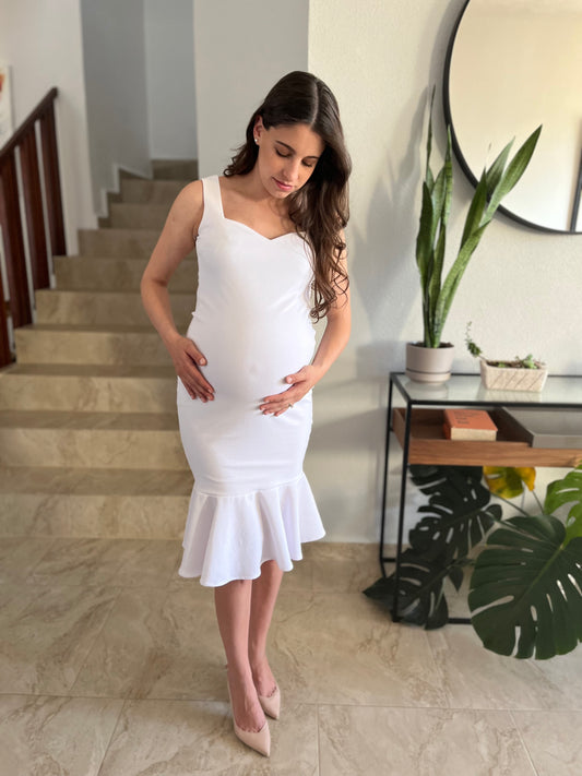 Vestido de maternidad, Irene blanco