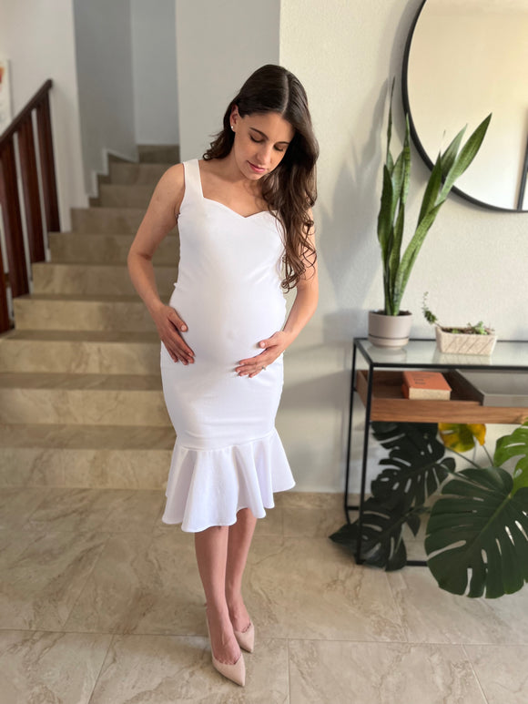 Maternity dress, Irene white