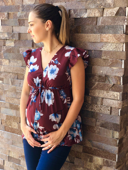 Blusa de maternidad, Andrea guinda