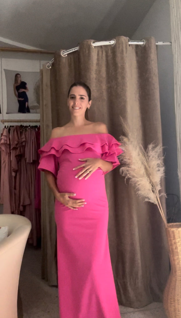 Vestido de maternidad, Alejandra rosa barbie