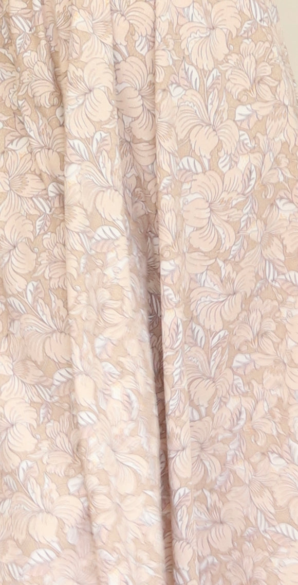 Brown flower fabric