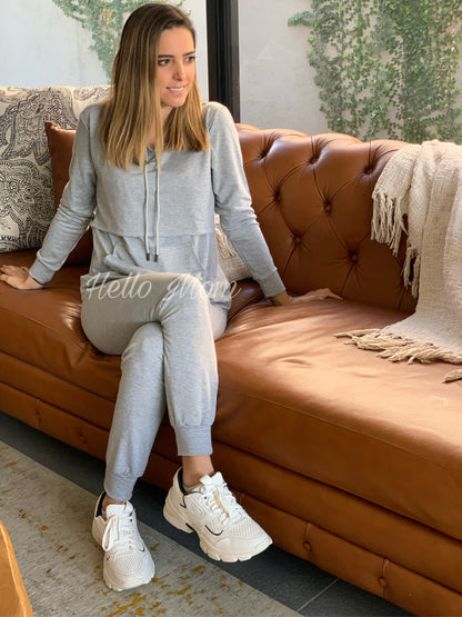 Pants de maternidad y lactancia gris