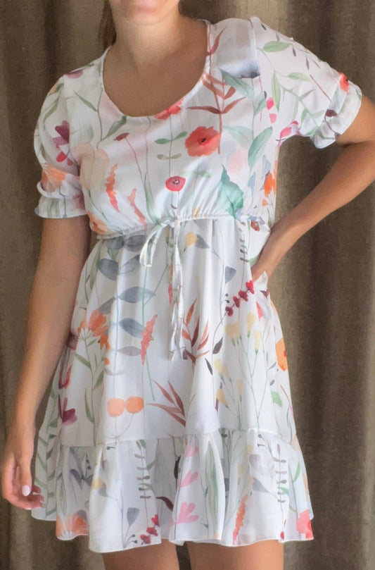 Tela florecitas largas