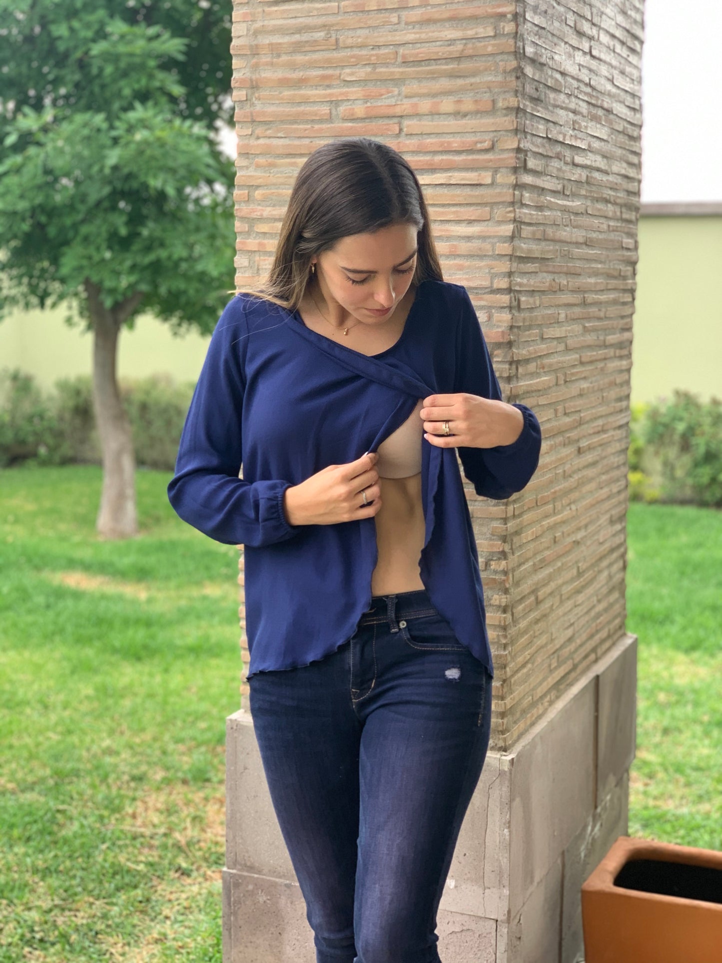 Blusa de Lactancia, Diana Azul Rey