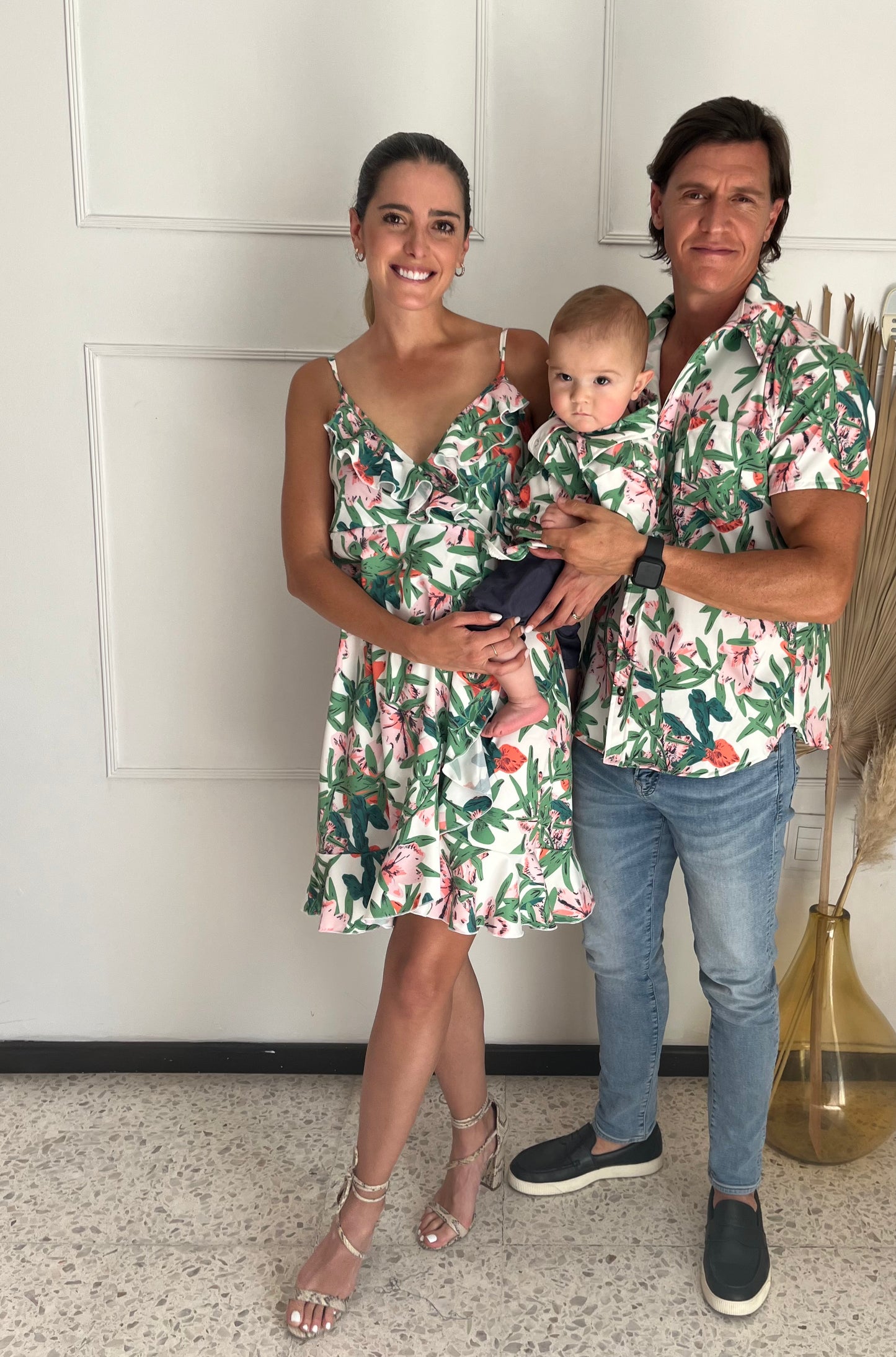 Matching flowered short with blouse Boy
