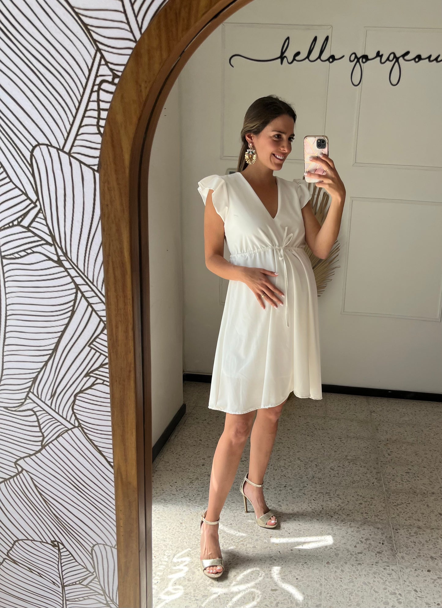 Maternity dress, Sofia ivory