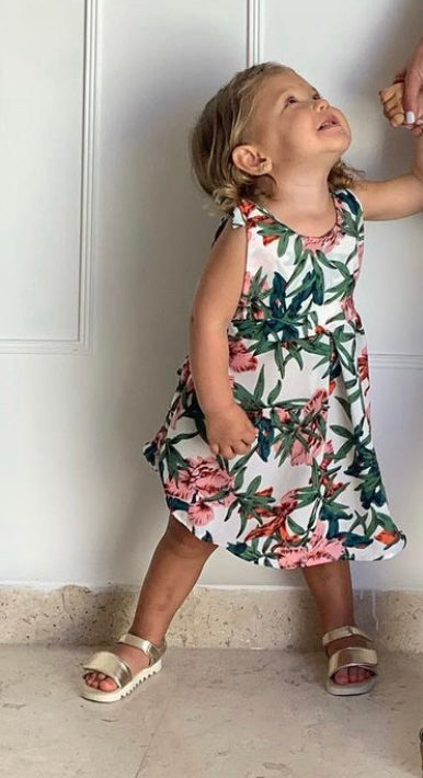 Matching flowered short with blouse Boy