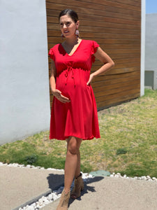 Maternity dress, Sofia red