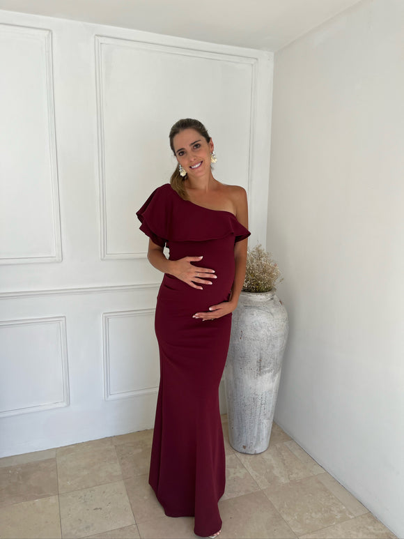 Maternity dress, Astrid wine
