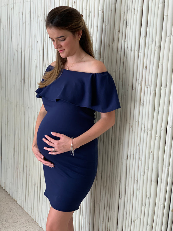Vestido de maternidad, Arantza azul marino