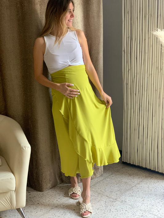 Maternity skirt, green