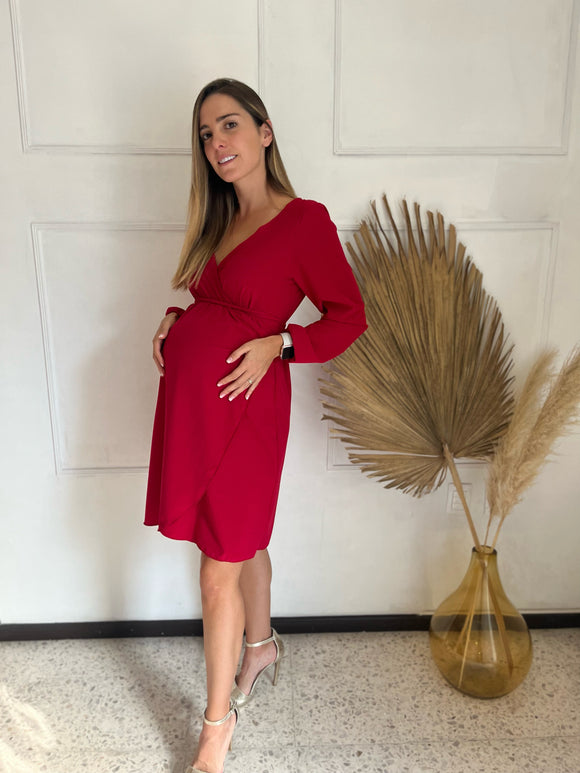 Vestido de Maternidad, Natalia rojo