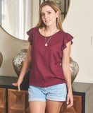 Nursing blouse Andy, wine