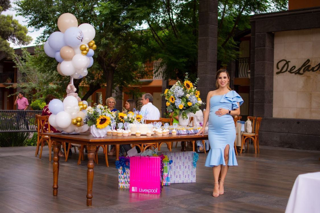Vestido de maternidad, Aurelia azul cielo CH y G