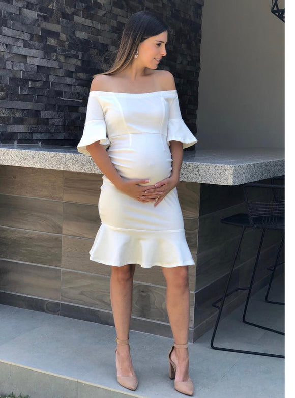 Maternity dress, Ximena Ivory
