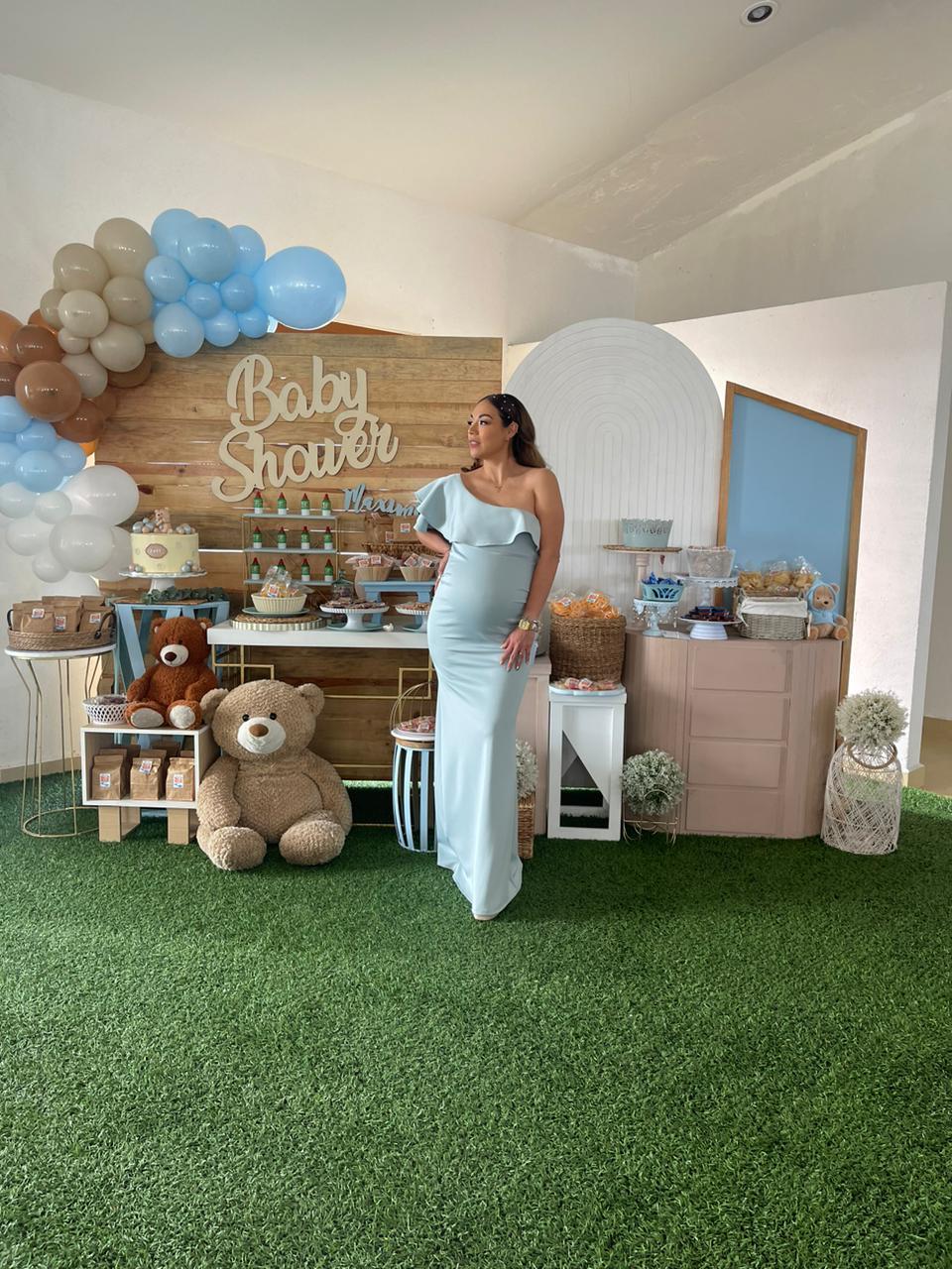 Maternity dress, Astrid light blue