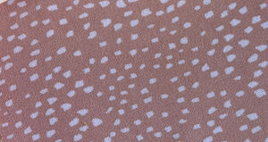 Polyester fabric pink dots