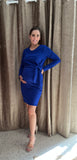 Maternity dress, Camila imperial blue