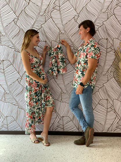 Match family white flowery