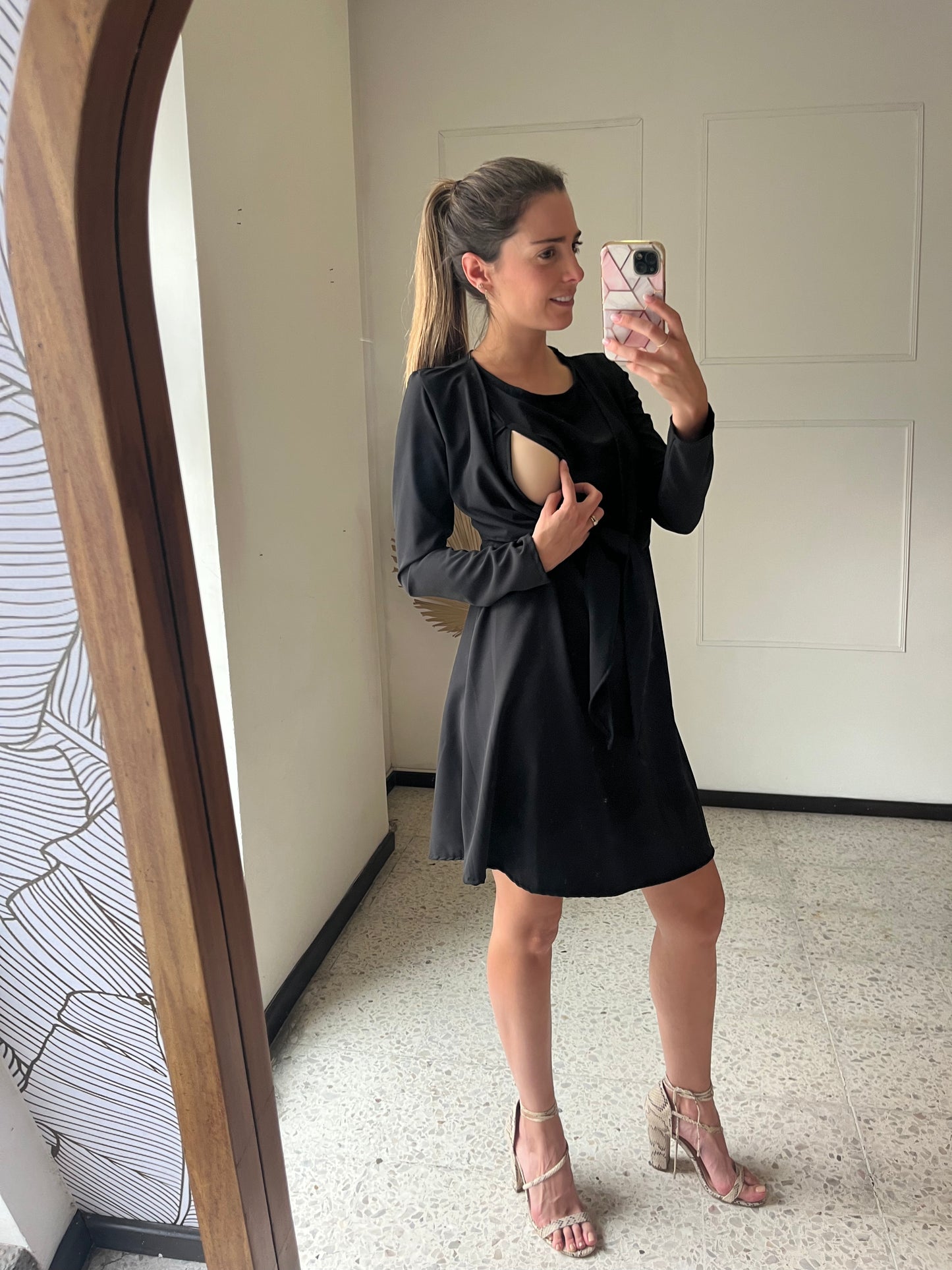 Nursing dress Romina Black
