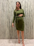 Maternity dress, Camila olive green