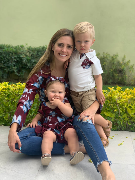 Matching cherry with blouse