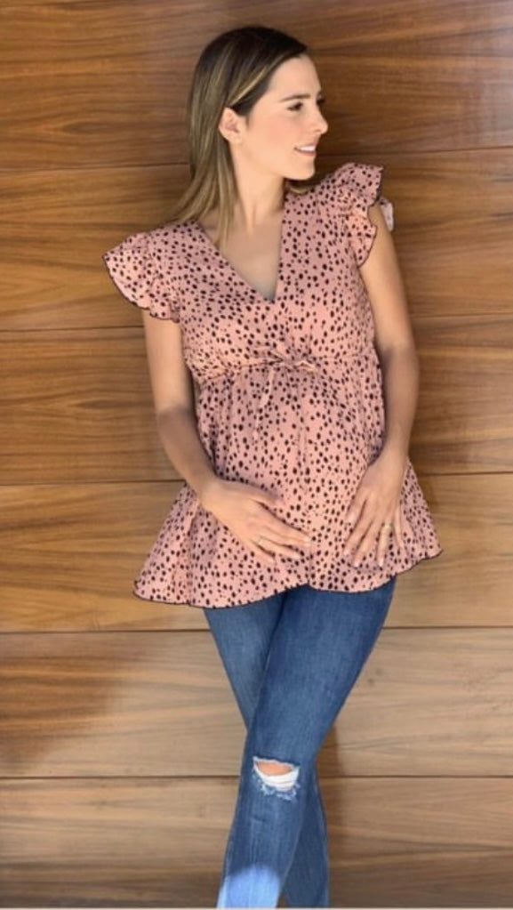 Maternity blouse, Andrea Dalmatians