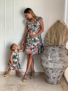 Floral matching dresses