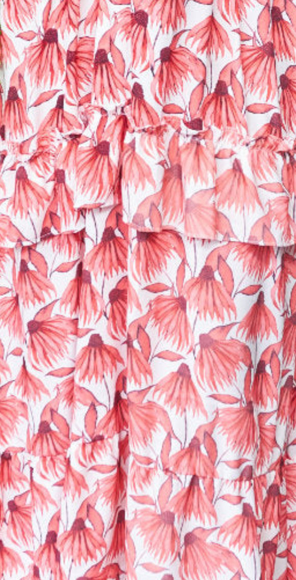 Red tulips fabric