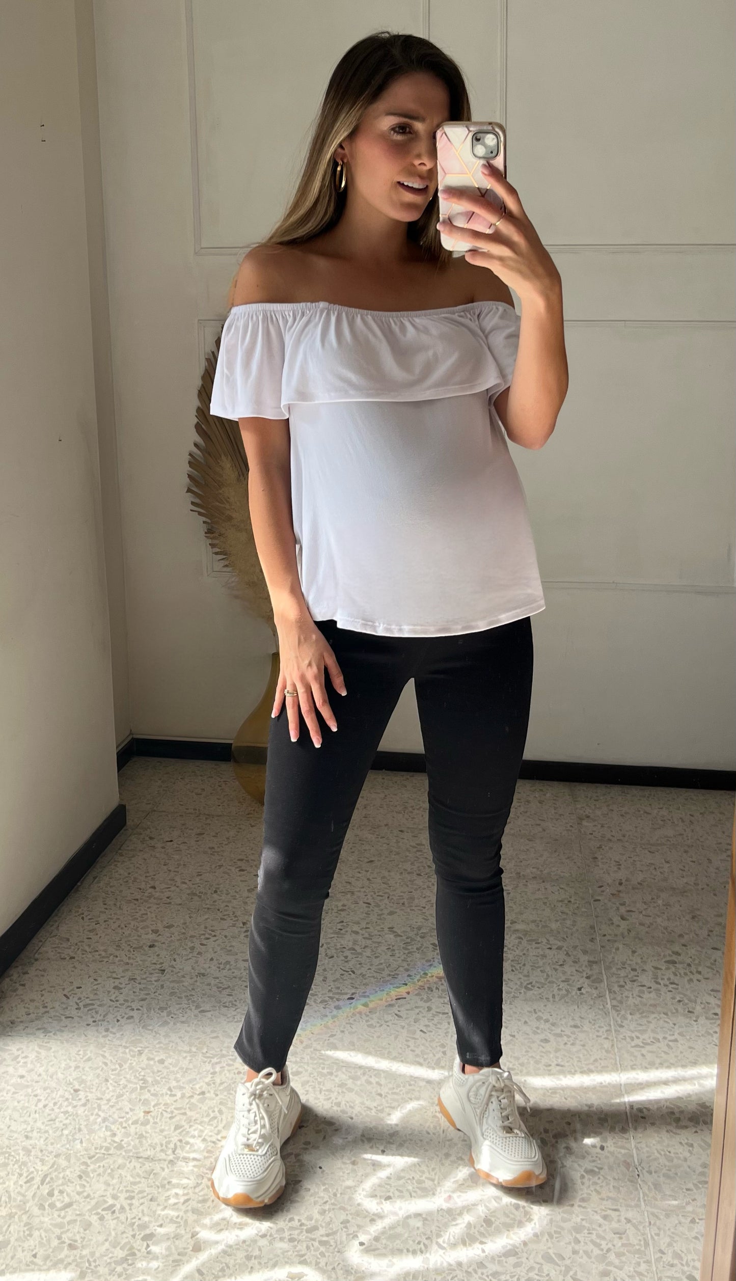 Jeans negros strech Maternidad SM