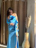 Maternity Dress, Britany French Blue