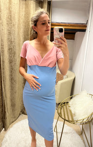 RittaYuridia Gender Reveal Maternity Dress