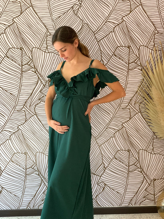 Maternity dress, Dayana green