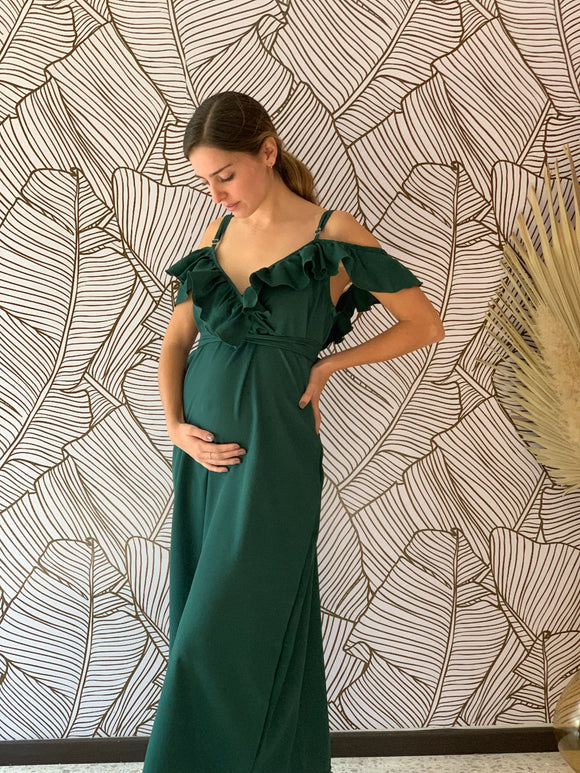 Vestido de maternidad, Dayana verde