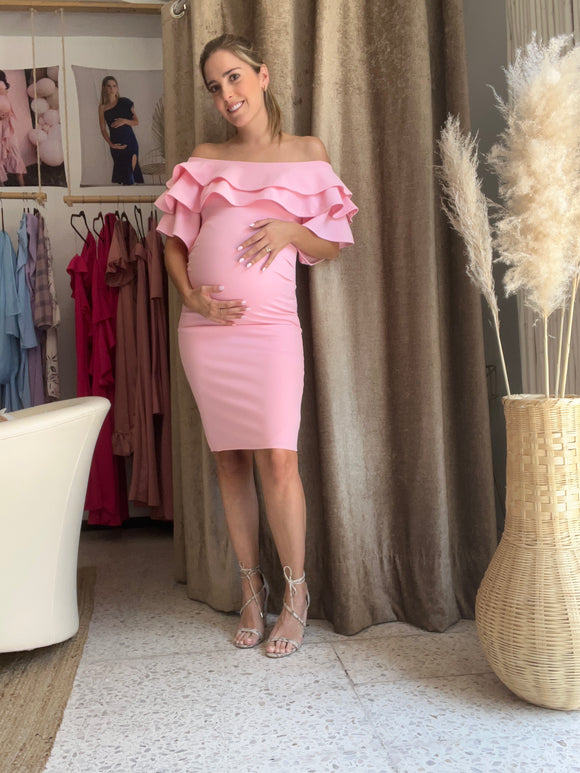 Vestido de maternidad, Alejandra rosa claro