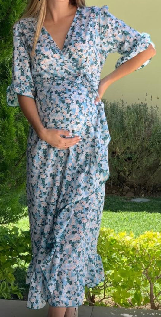 Tela Florecitas azules